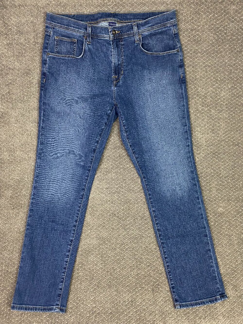 johnnie-O Jeans Men's 34 x 30 Actual 35 x 29 Blue Barlow Stretch 5 Pocket